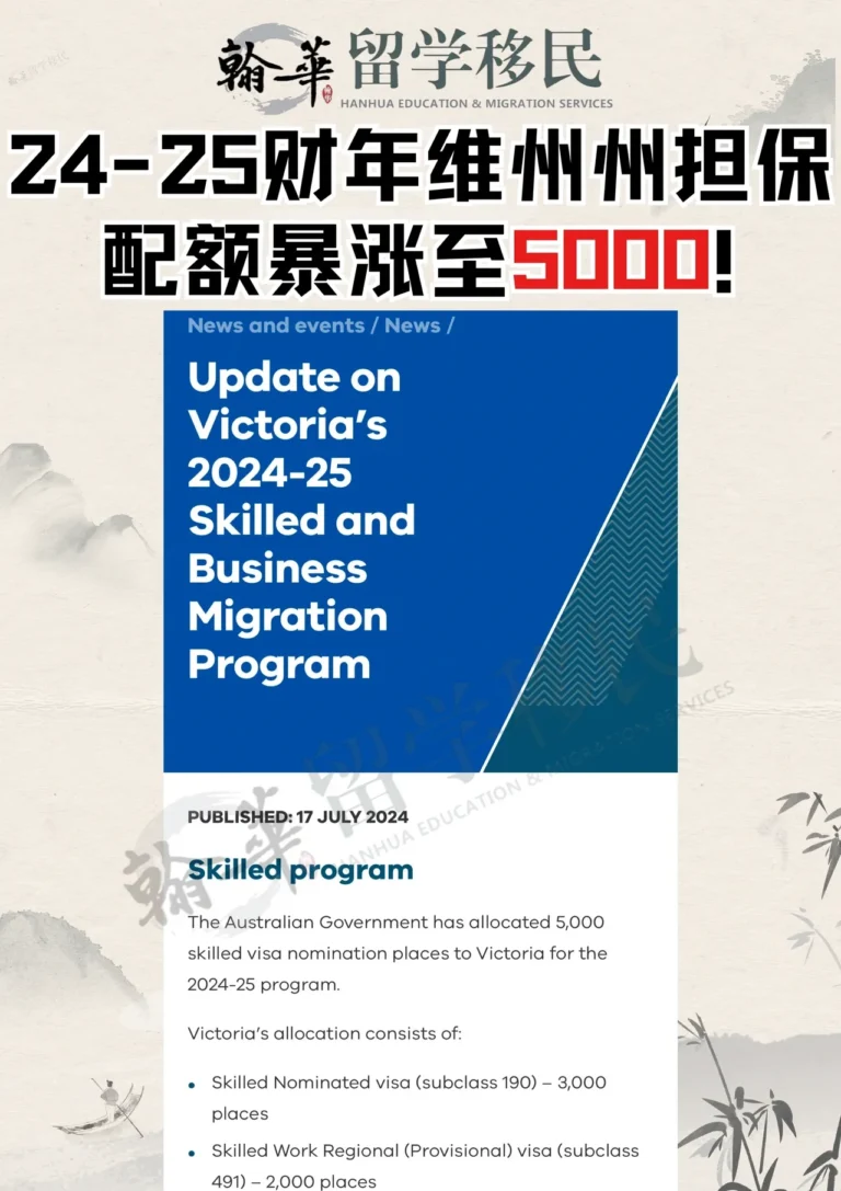 24-25财年维州州担保配额暴涨至5000！