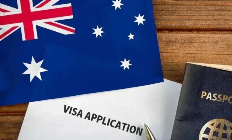 a picture to show visa application