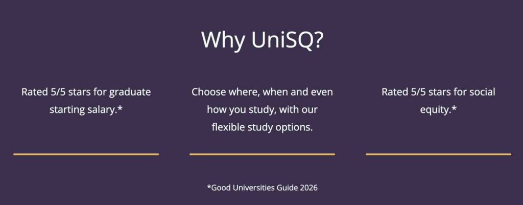 Why UniSQ ?