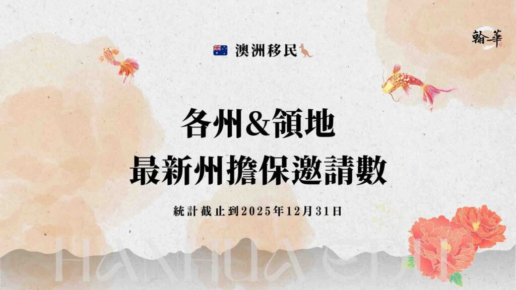 各州&領地最新州擔保邀請數