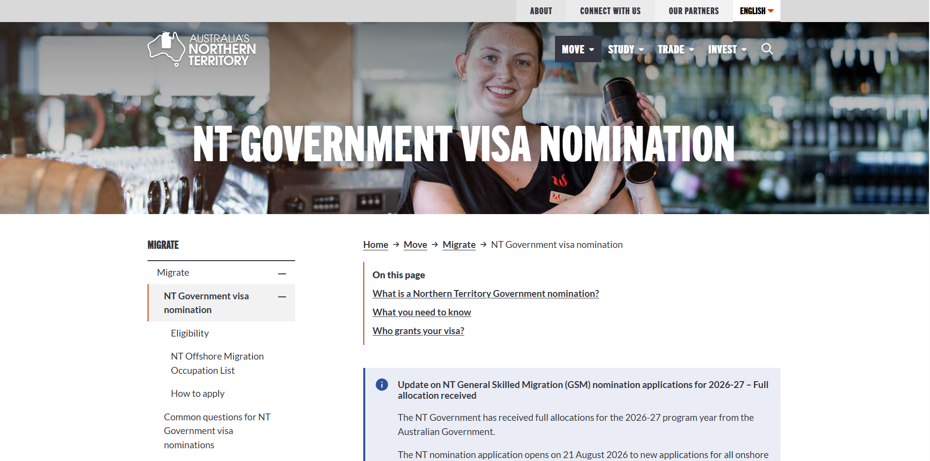 北領地190及491州擔保簽證說明